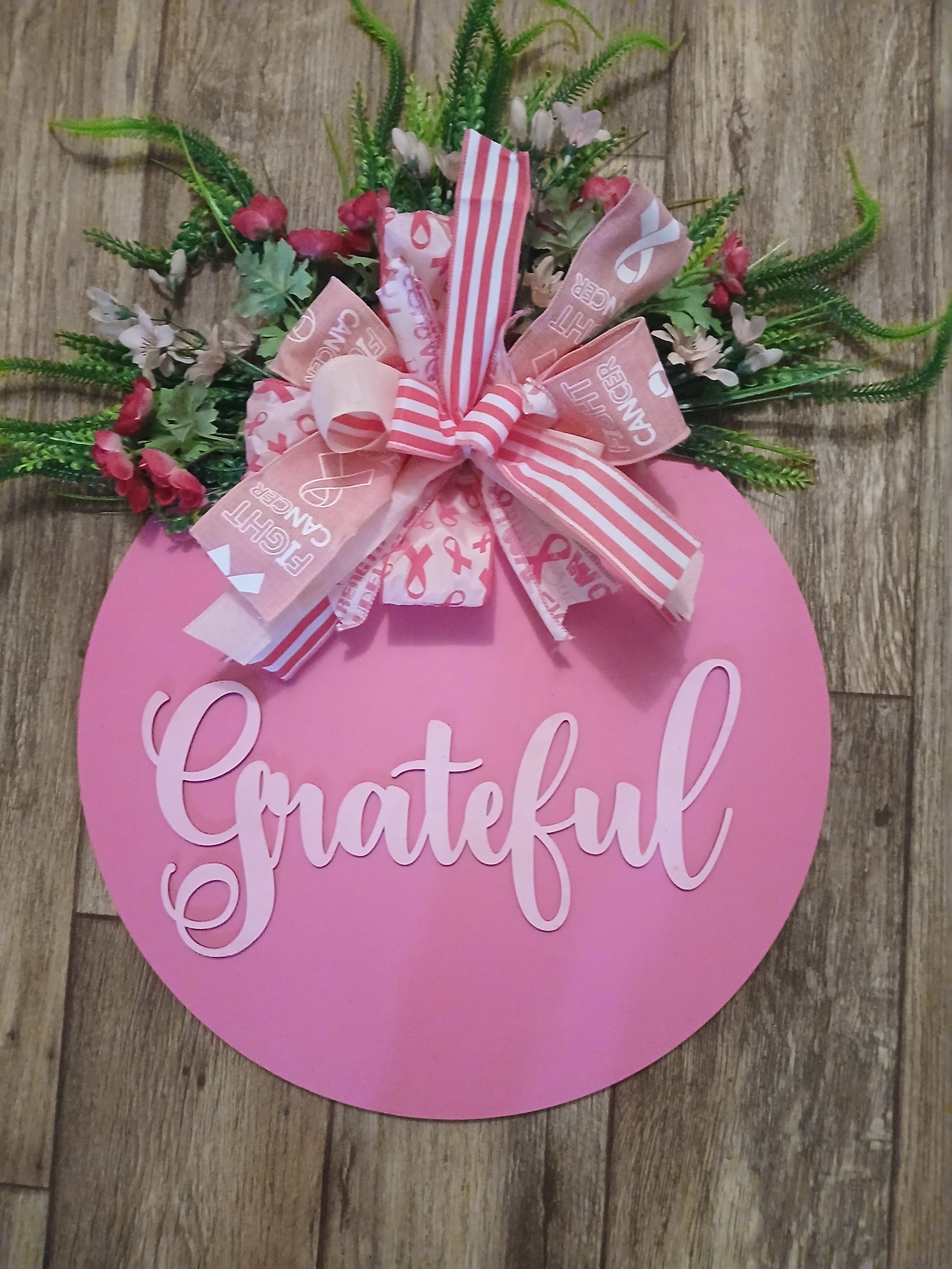 Pink Door Decor Cancer Awareness