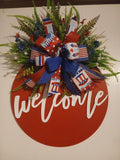 Welcome Fourth of July Door Hanger