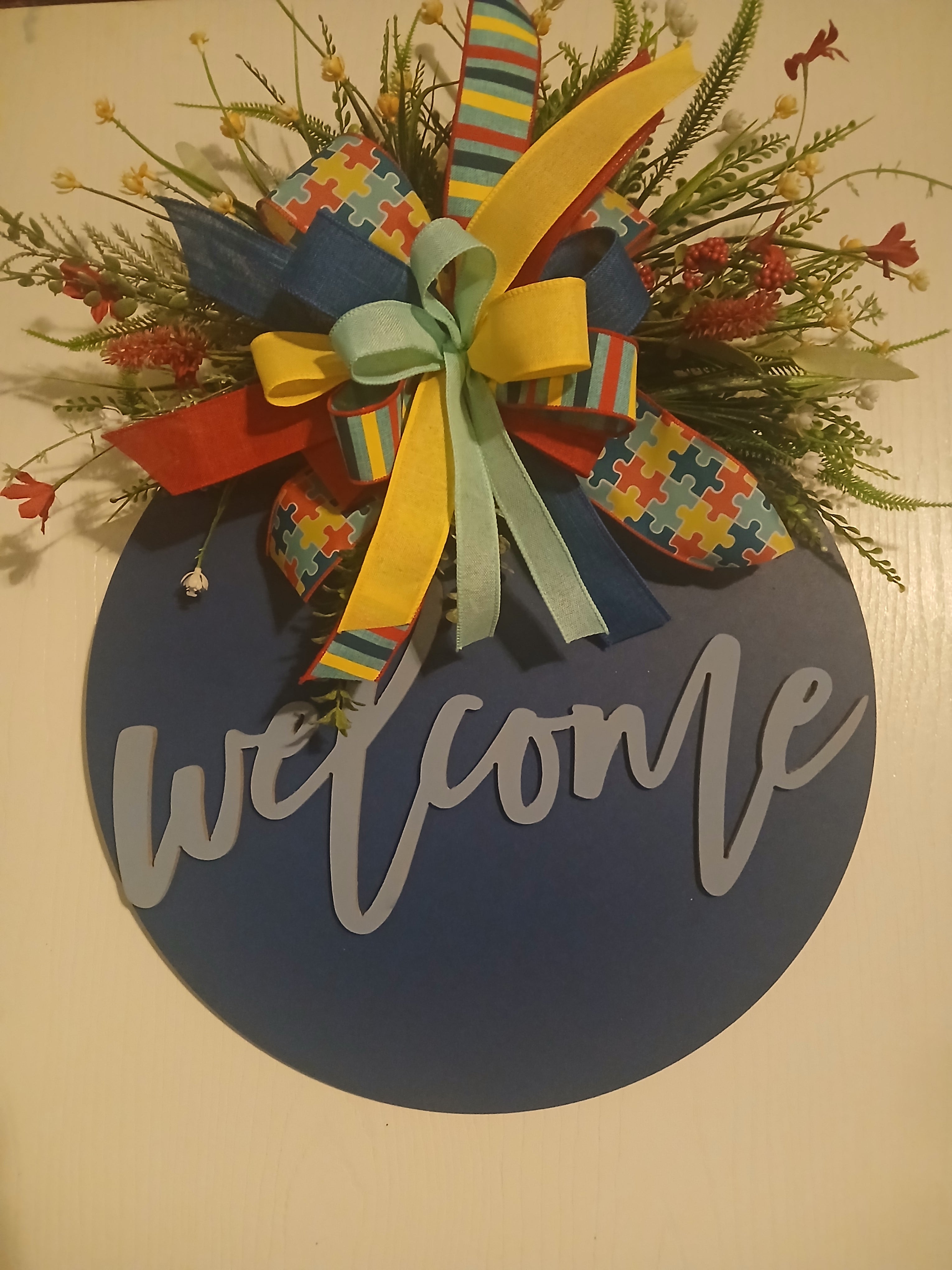 Autism Awareness Door Hange