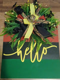 Hello Door Hanger Juneteenth Door Decor